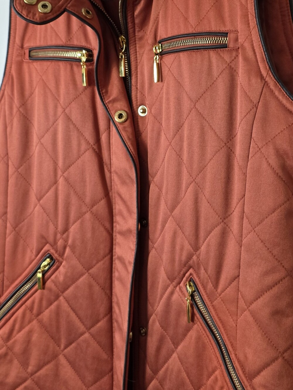 Pendleton Quilted Copper Diamond Women's Vest Medium - Picture 5 of 9